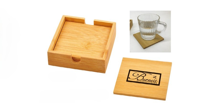 BAMBOO COASTER SET