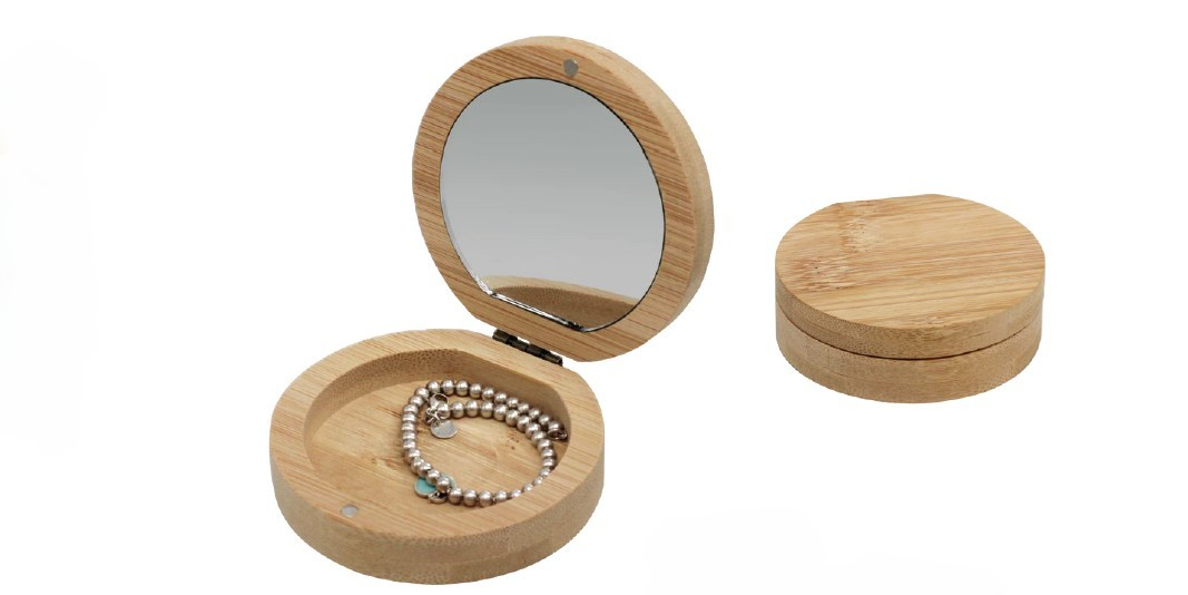 BAMBOO MIRROR STORAGE BOX