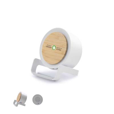 Wheat Straw Bluetooth speaker + LED Bamboo sell Wireless charging