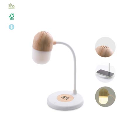Bamboo Audio Desk Lamp